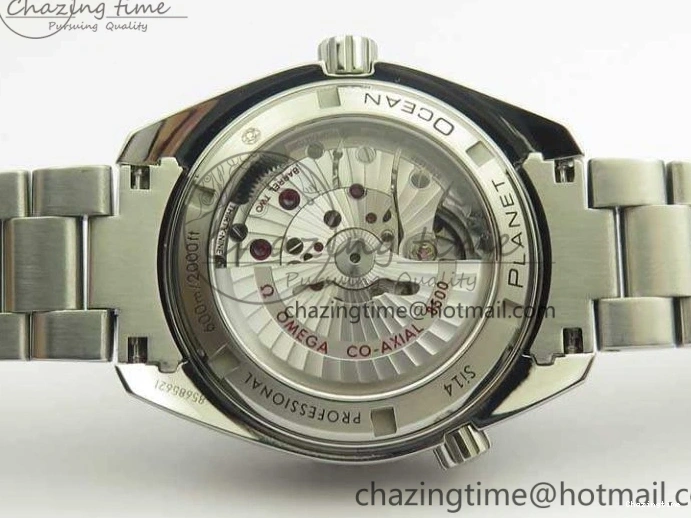 1230 Sleek Planet Ocean Professional Ceramic Bezel 42mm 1:1 MK Best Edition Silver Markers On SS Bracelet A 8085